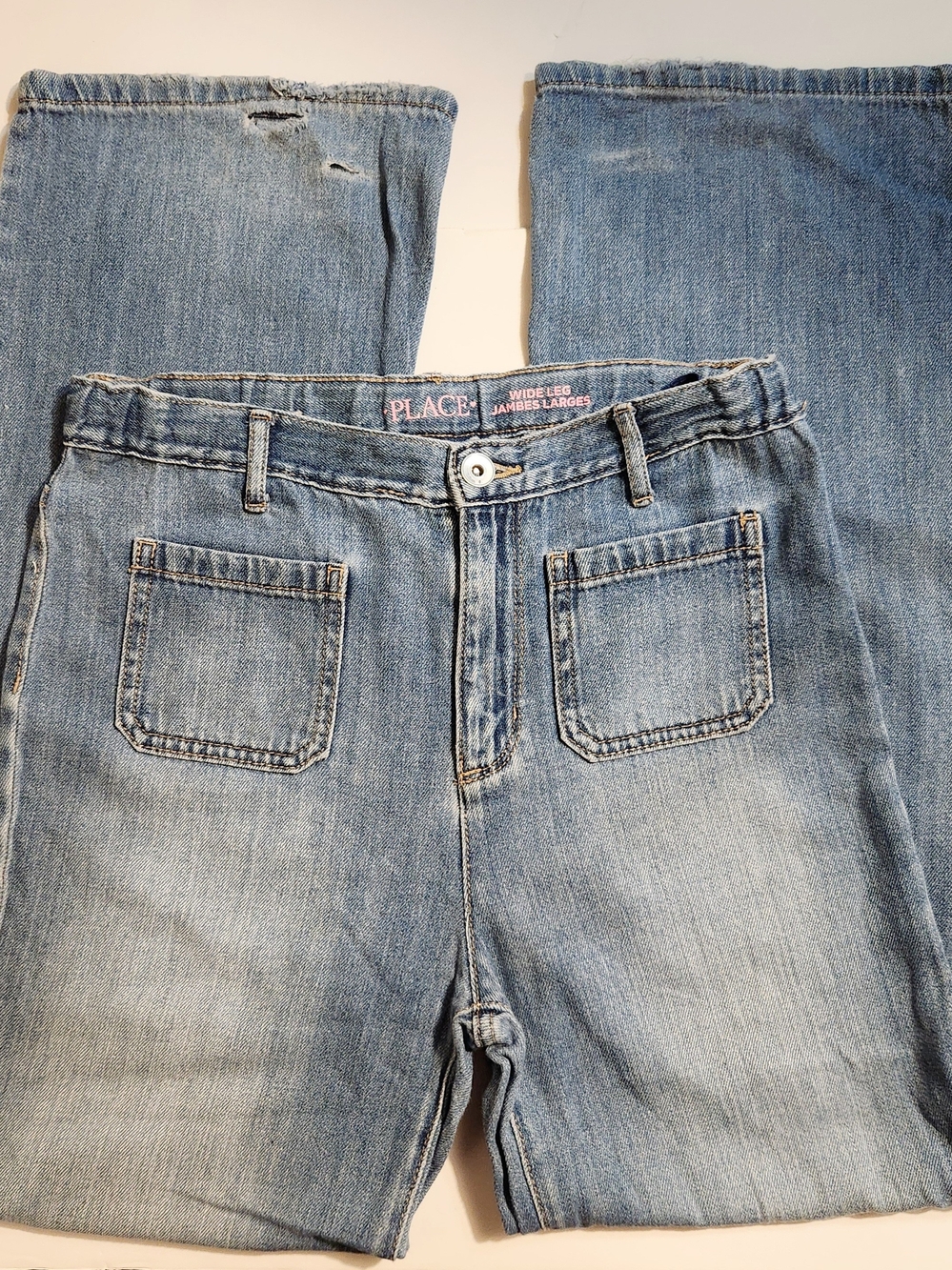 The Children's Place Light Wash Wide Leg Jeans